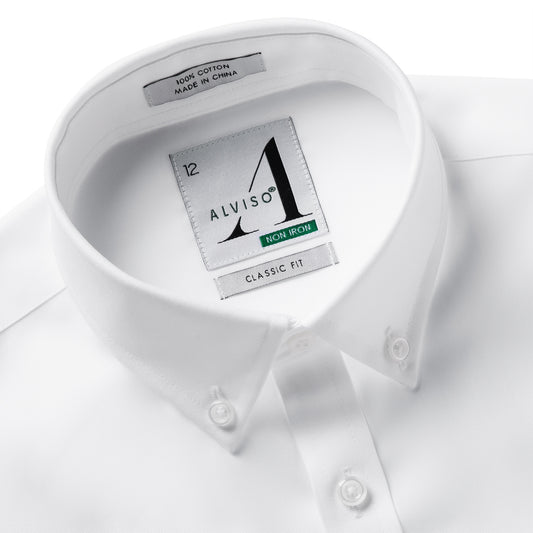 Alviso 100% Cotton Non - Iron Oxford Button Cuff Shirt