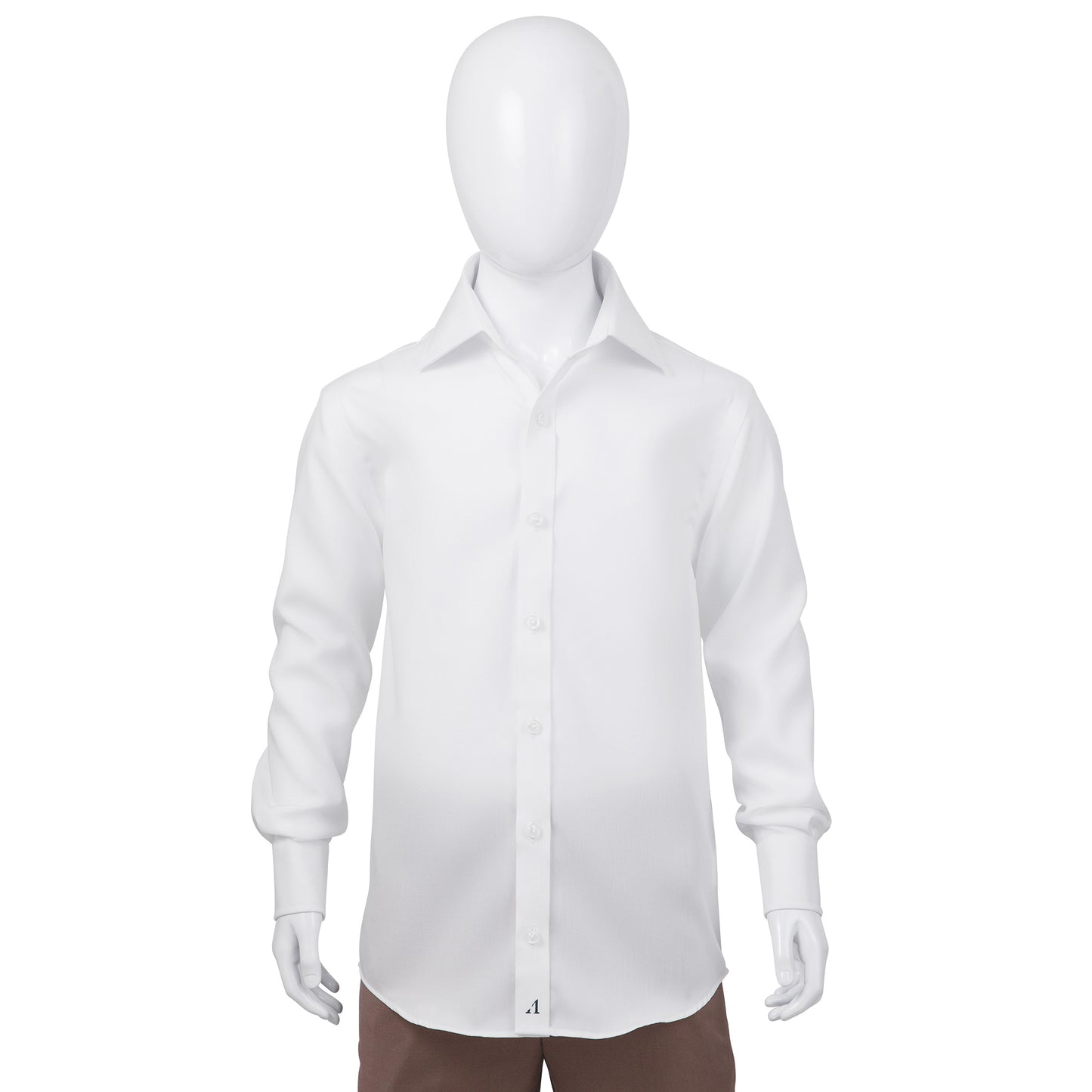 Alviso 100% Cotton Non - Iron Pinpoint Regular Fit Button Cuff Shirt