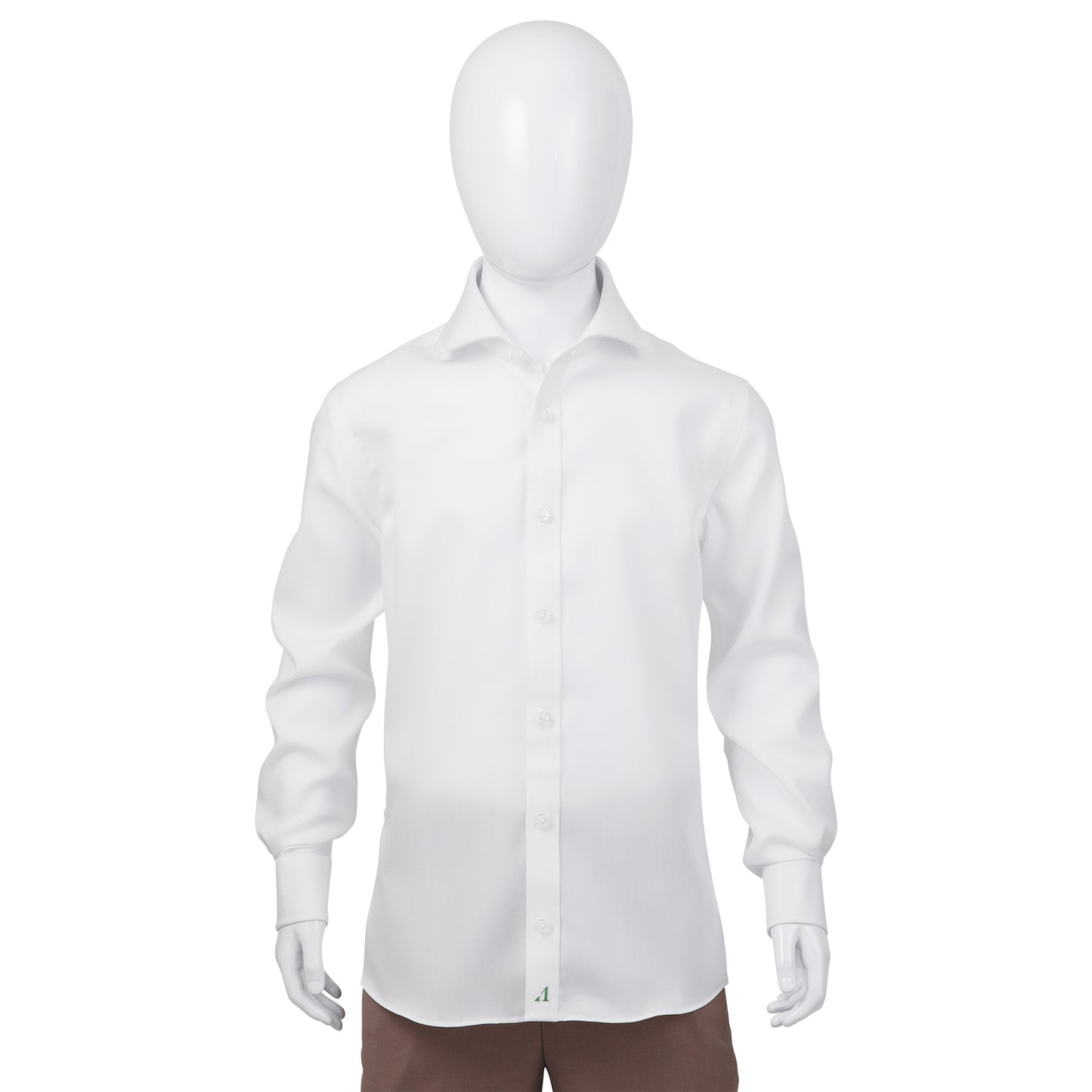 Alviso 100% Cotton Non - Iron Pinpoint Slim Fit Button Cuff  Shirt