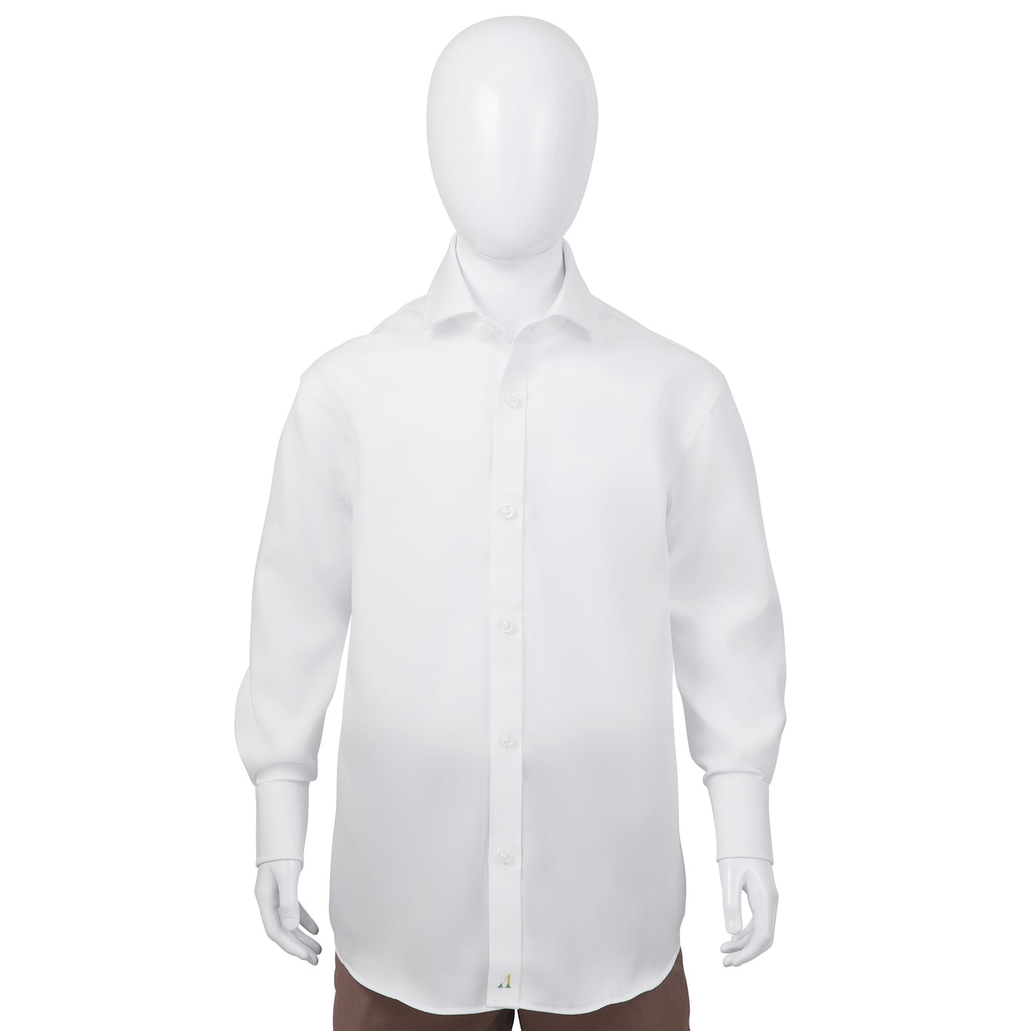 Alviso 100% Cotton Non - Iron Pinpoint Husky Fit Button Cuff Shirt