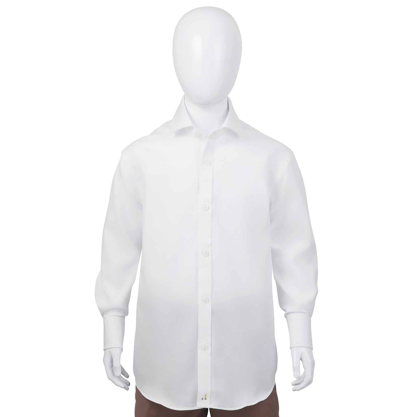Alviso 100% Cotton Non - Iron Pinpoint Husky Fit Button Cuff  Shirt