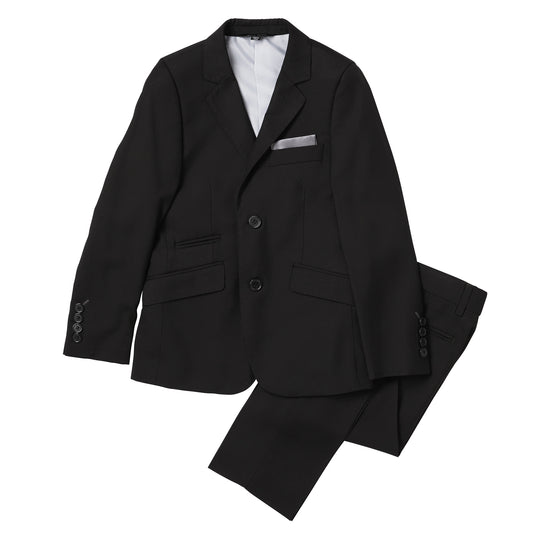 David Oliver Boys Slim Fit Dress Suit   BRENT BLACK