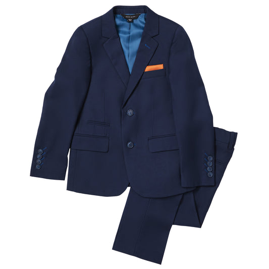 David Oliver Boys Husky Fit Dress Suit JAKE VINTAGE NAVY HUSKY