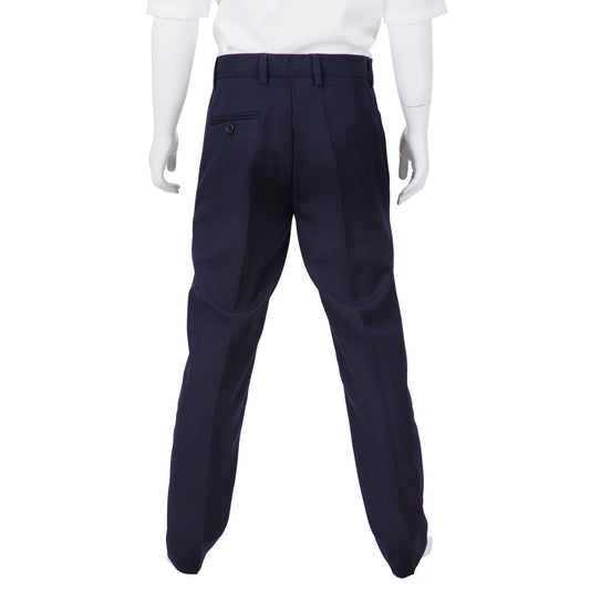 David Oliver Boys Chino Husky Fit Pants CODY NAVY HUSKY
