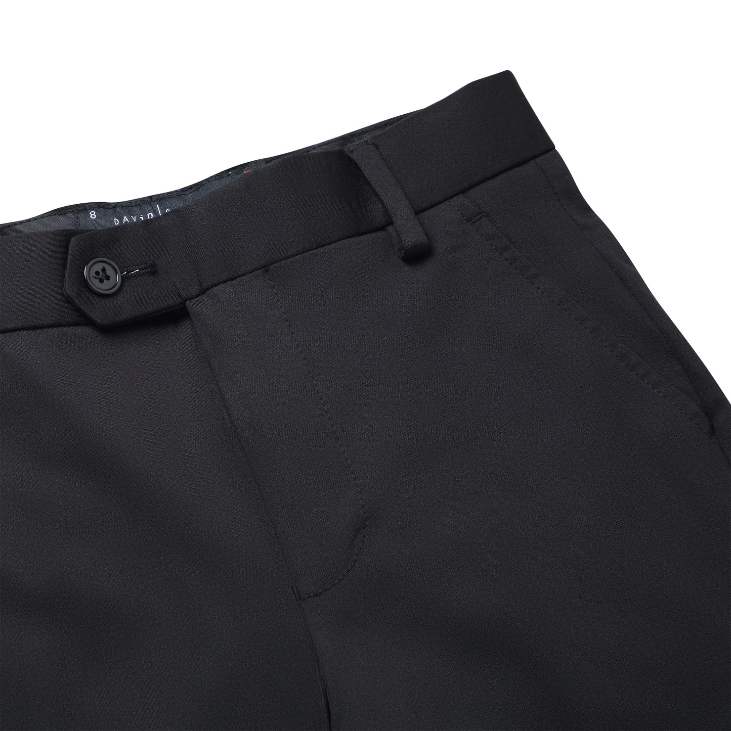 David Oliver Boys Tailored Fit Dress Pants DILLON BLACK