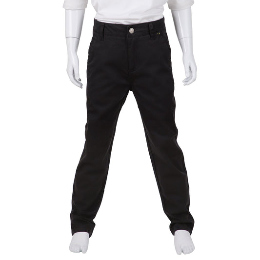 David Oliver Boys Chino Skinny Fit Pants RICK BLACK