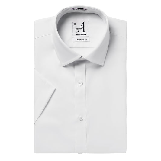 Alviso Poly Cotton Twill Regular Fit Short Sleeve Shirt