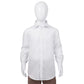 Alviso Poly Cotton Twill Husky Fit White on White Button Cuff Shirt