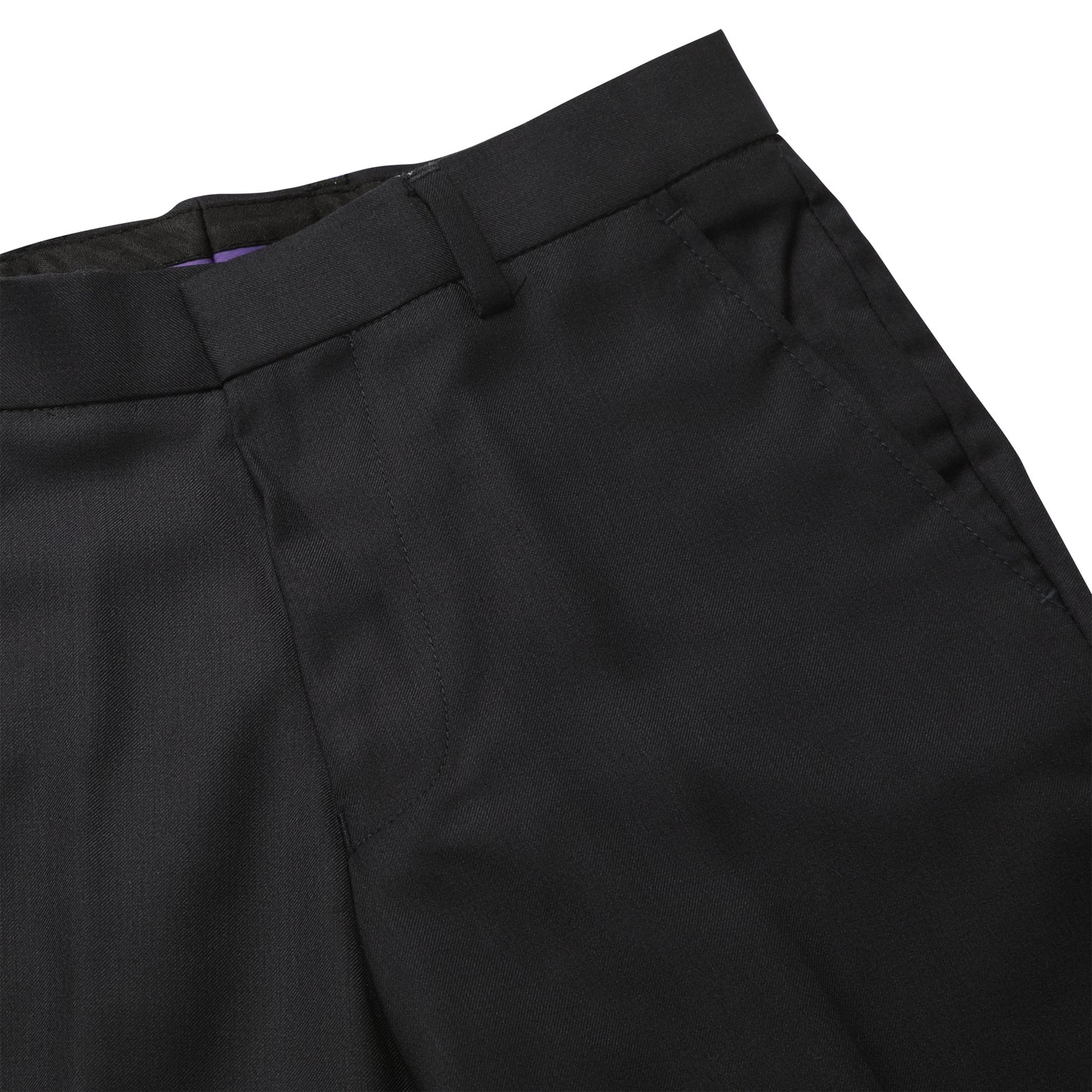 David Oliver Boys Chino Husky Fit Pants             CODY BLACK HUSKY