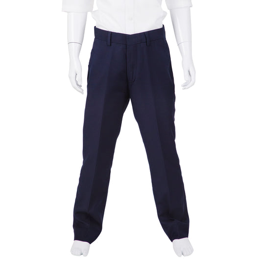 David Oliver Boys Chino Husky Fit Pants             CODY NAVY HUSKY