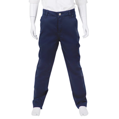 David Oliver Boys Chino Skinny Fit Pants   RICK NAVY