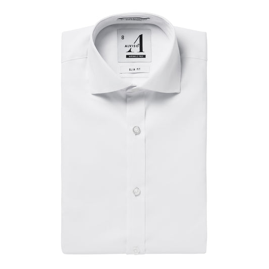 Alviso Poly Cotton Twill Slim Fit Button Cuff Shirt